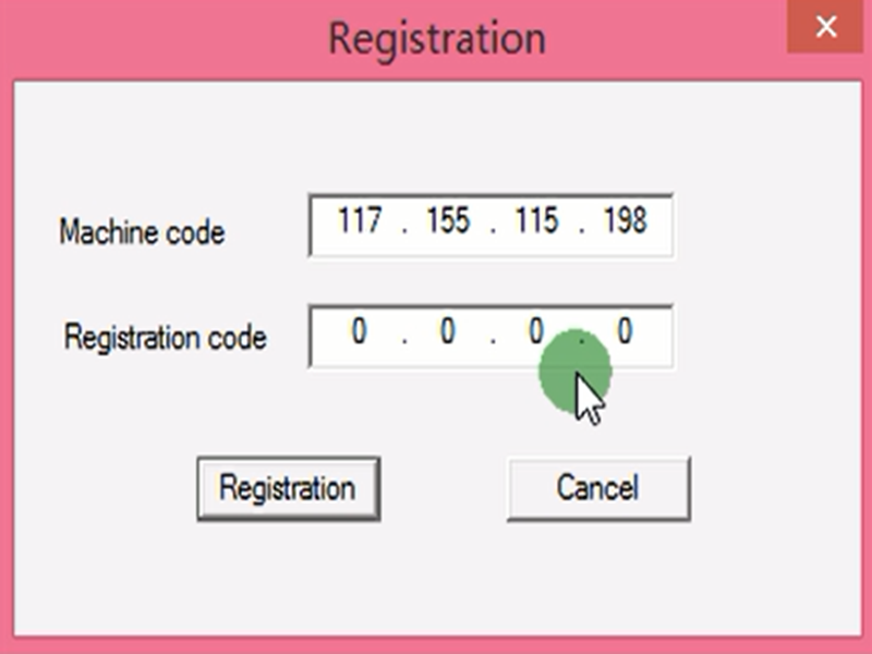 flat cutting plotter-how to get the unlock code